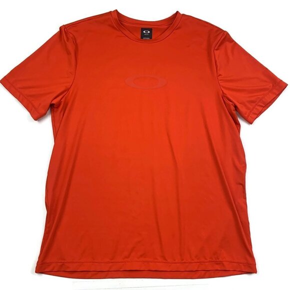 Oakley Performance Fit Logo Short Sleeve Regular Fit-Shirt Men's Size 2XL - Picture 1 of 5